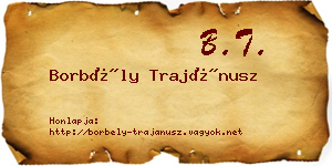 Borbély Trajánusz névjegykártya